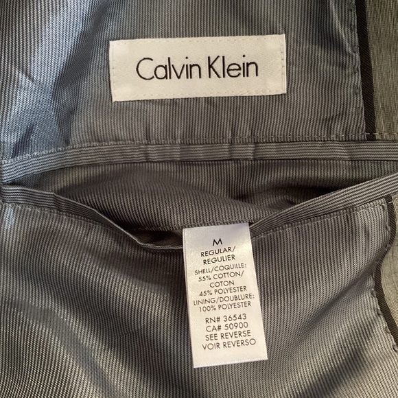 Calvin Klein Gray Single Breasted 2 Button Blazer - Picture 4 of 4